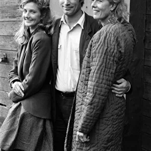 Actress Vanessa Redgrave and her daughter Joely Richardson with Timothy Dalton in London