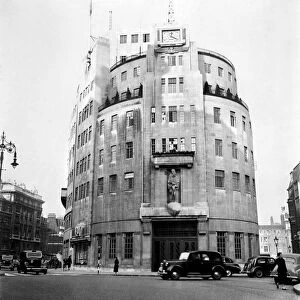 BBC Broadcasting House in Great Portland Street, central London. May 1953