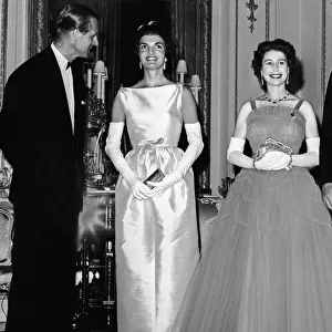 The Duke of Edingurgh, Jackie Kennedy, The Queen and President Kennedy at Buckingham