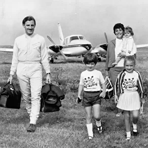 Graham Hill Motor Racing with wife Betty Hill and children