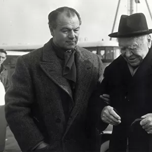 Lord Beaverbrook and his son Max Aitken at Heathrow Airport, London - 18th February 1963