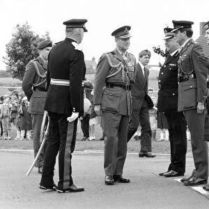 Prince Philip, Duke of Edinburgh, visits Albemarle Barracks in Newcastle 4th July
