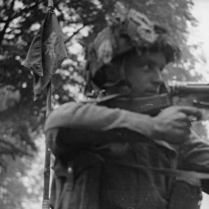 Private Morris of Acton, London, part of the British Airborne troops in Holland
