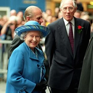 Queen Elizabeth II in Scotland, 30th June 1999 Arrives with Duke of Edinburgh