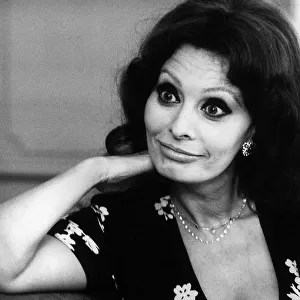 Sophia Loren in London to promote her latest book - March 1979