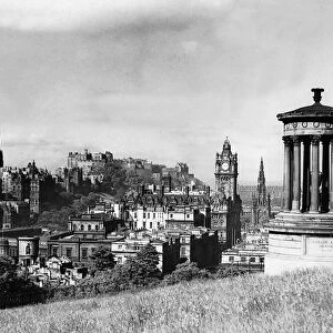 A view of Edinburgh showing the Castle, June 1947