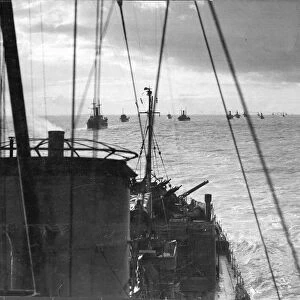 War shipping convoy in WW2 October 1940 1940s