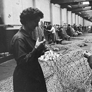 Women at work in the sheds at the Belfast Ropeworks Company which is the largest