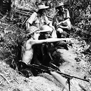 WW2 Men of RAF Regiment in Burma Leading aircraftmen A Nickson