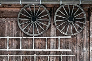 Wooden wheels and ladders