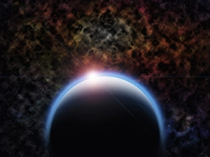 Black Planet and Sun Eclipse