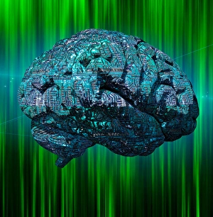Electronic Brain. Sci-Fi composition
