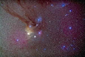Head of Scorpius with celestial deep sky objects