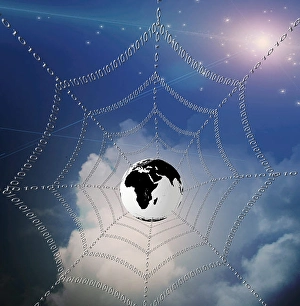 Internet represented by web of binary