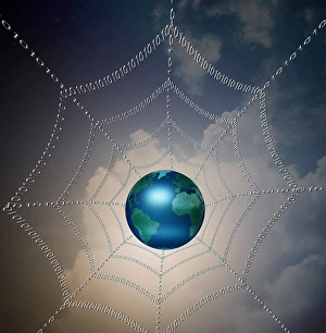 Internet represented by web of binary