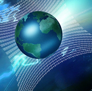 Internet represented by web of binary