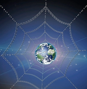 Internet represented by web of binary
