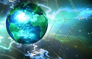 Internet represented by web of binary