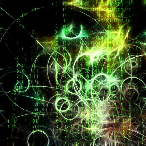 Machine binary and human like visage