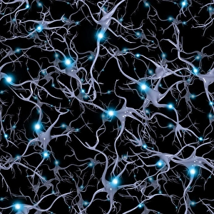 Seamlessly Repeatable Brain Cells Pattern