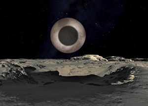The Shadow of Charon on Pluto