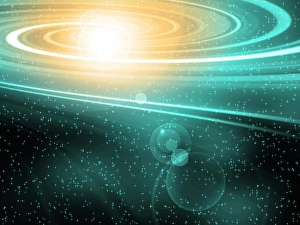 Supernova. 3D rendering